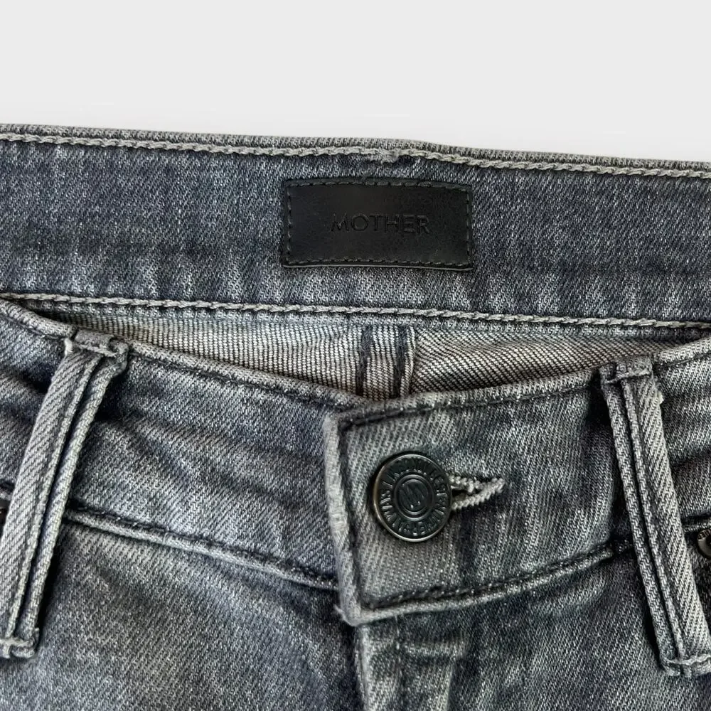 MOTHER The Insider Crop Step Fray in Ace of Spades Size 27 - Picture 5 of 10